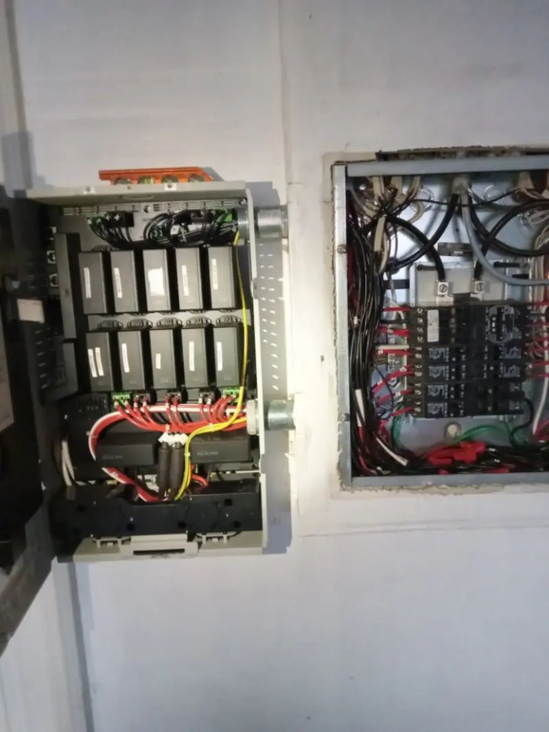 Electrical panel upgrade completed for Security Camera Wiring in Tallmadge